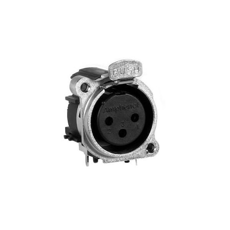 Amphenol Plastic Panel Mount Metal Flange Pcb 5 Skt AC5FBH-AU-PRE